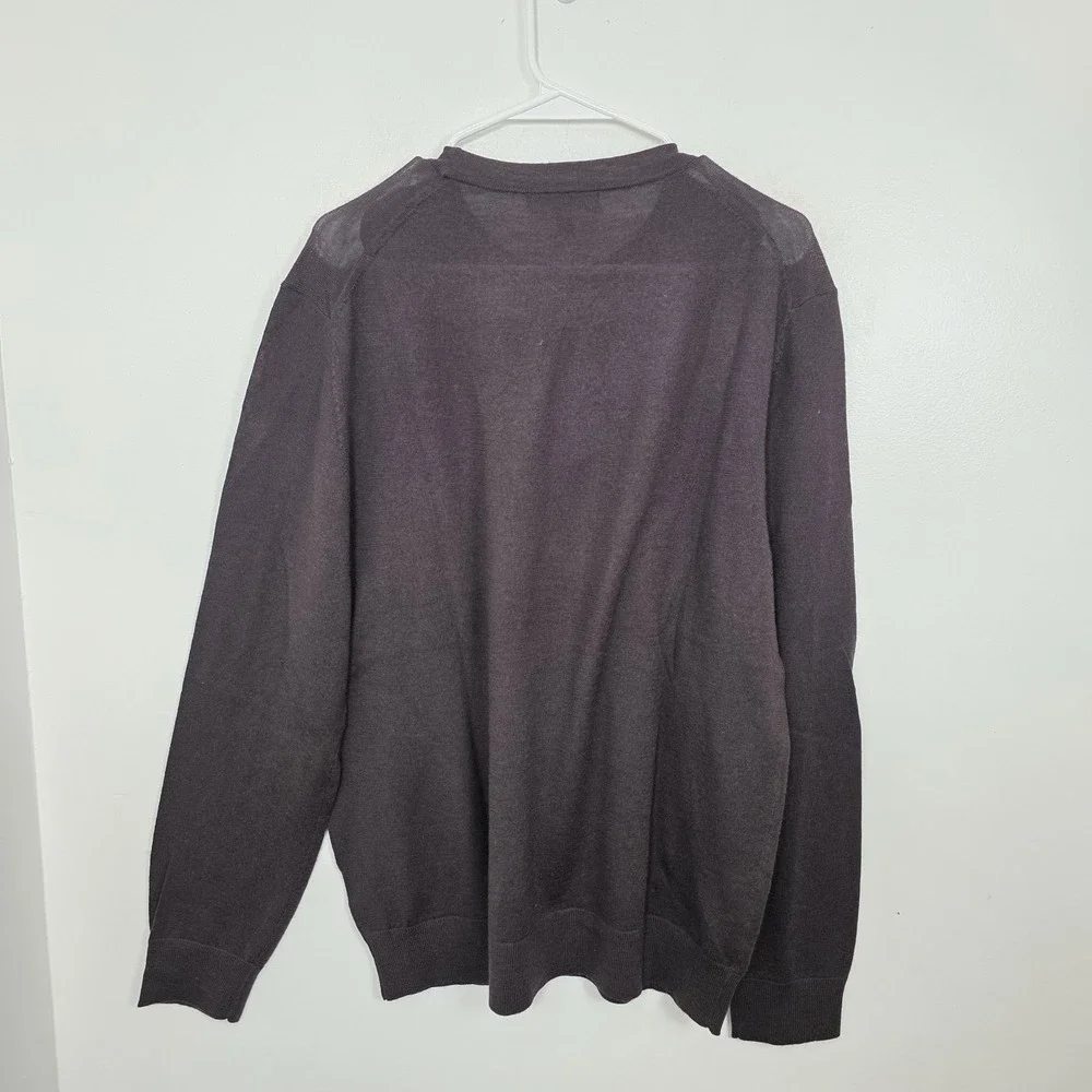 Banana Republic Brown 100% Merino Wool Crewneck Lightweight Sweater‎ Size Large